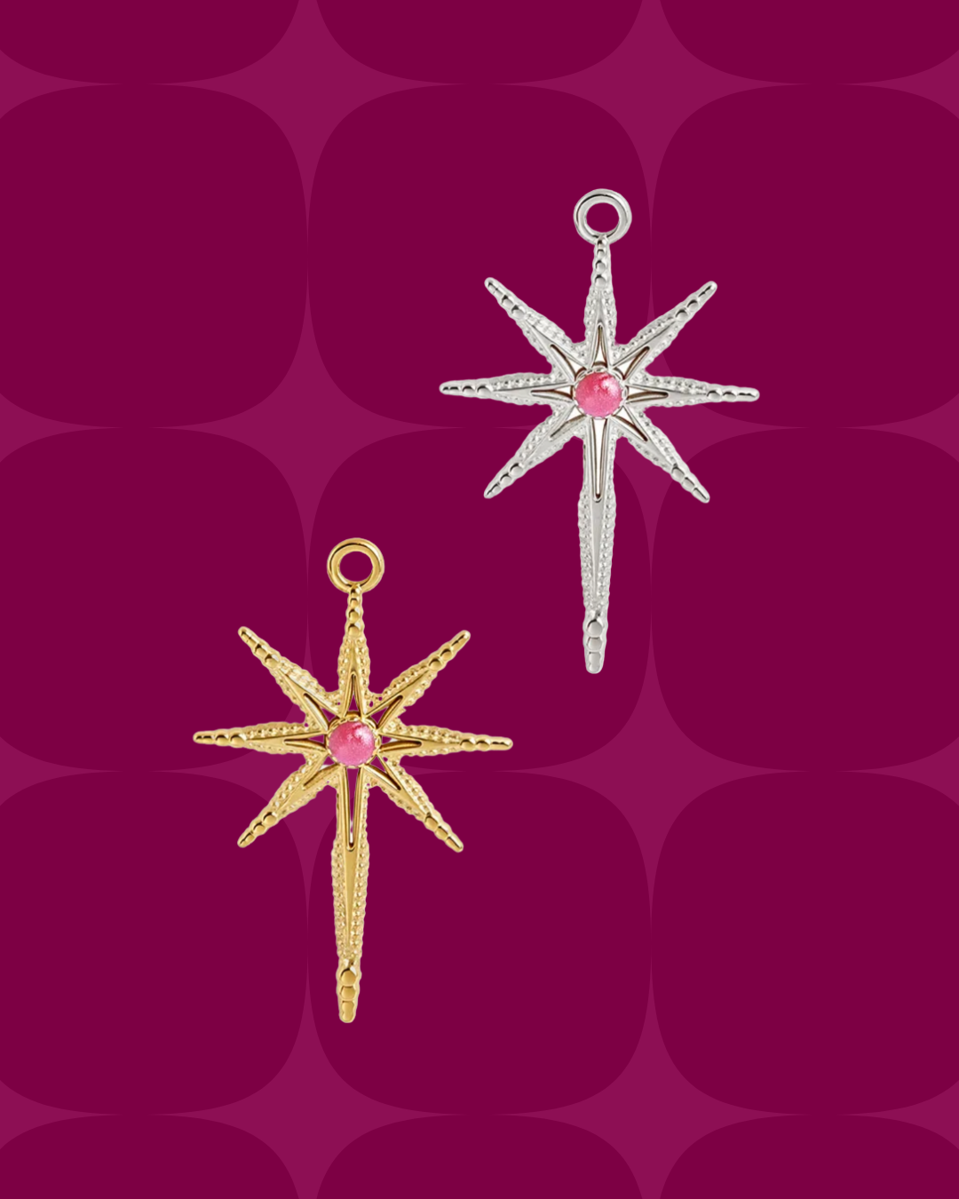 Pink 8 pointed star