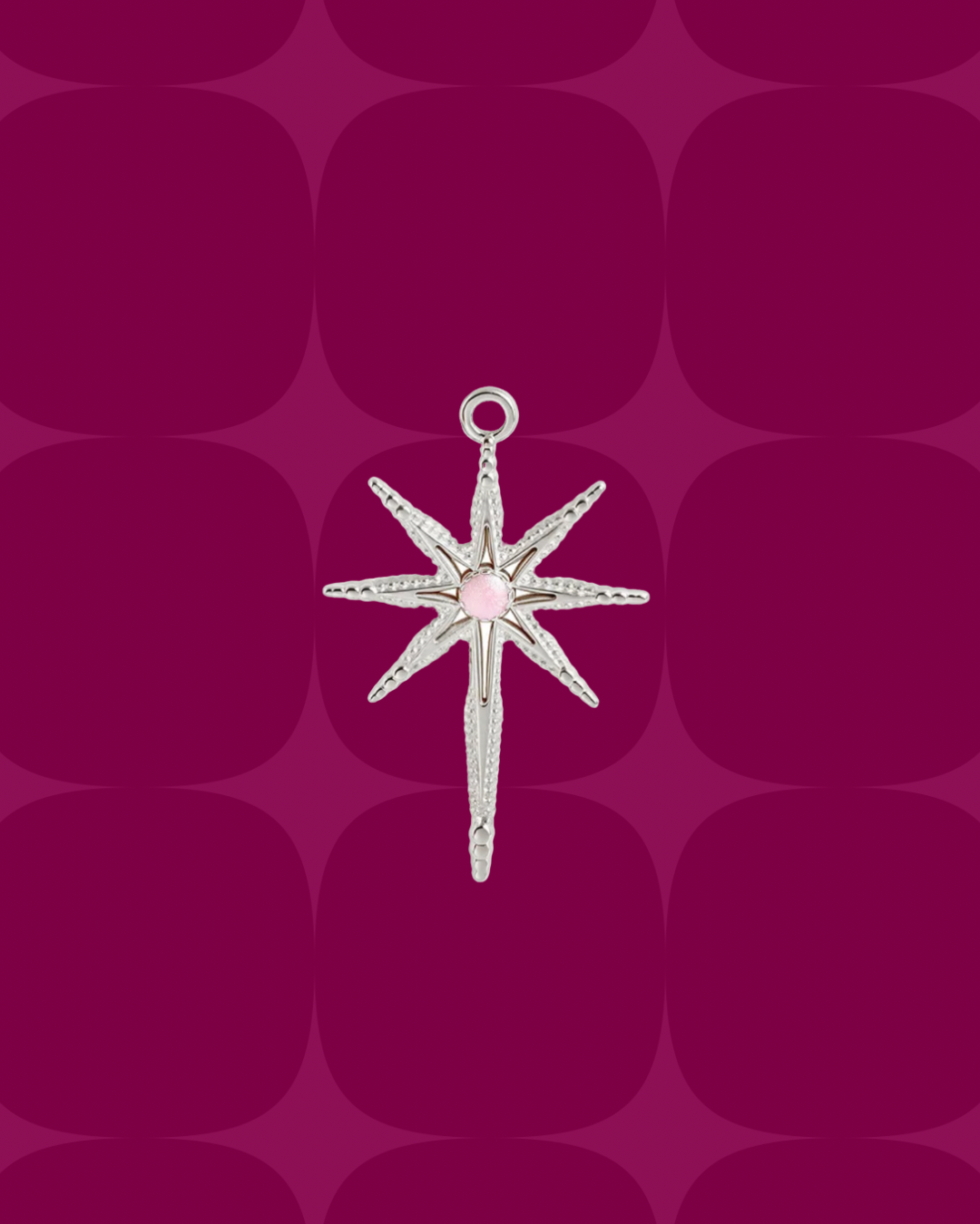 Light pink 8 pointed star