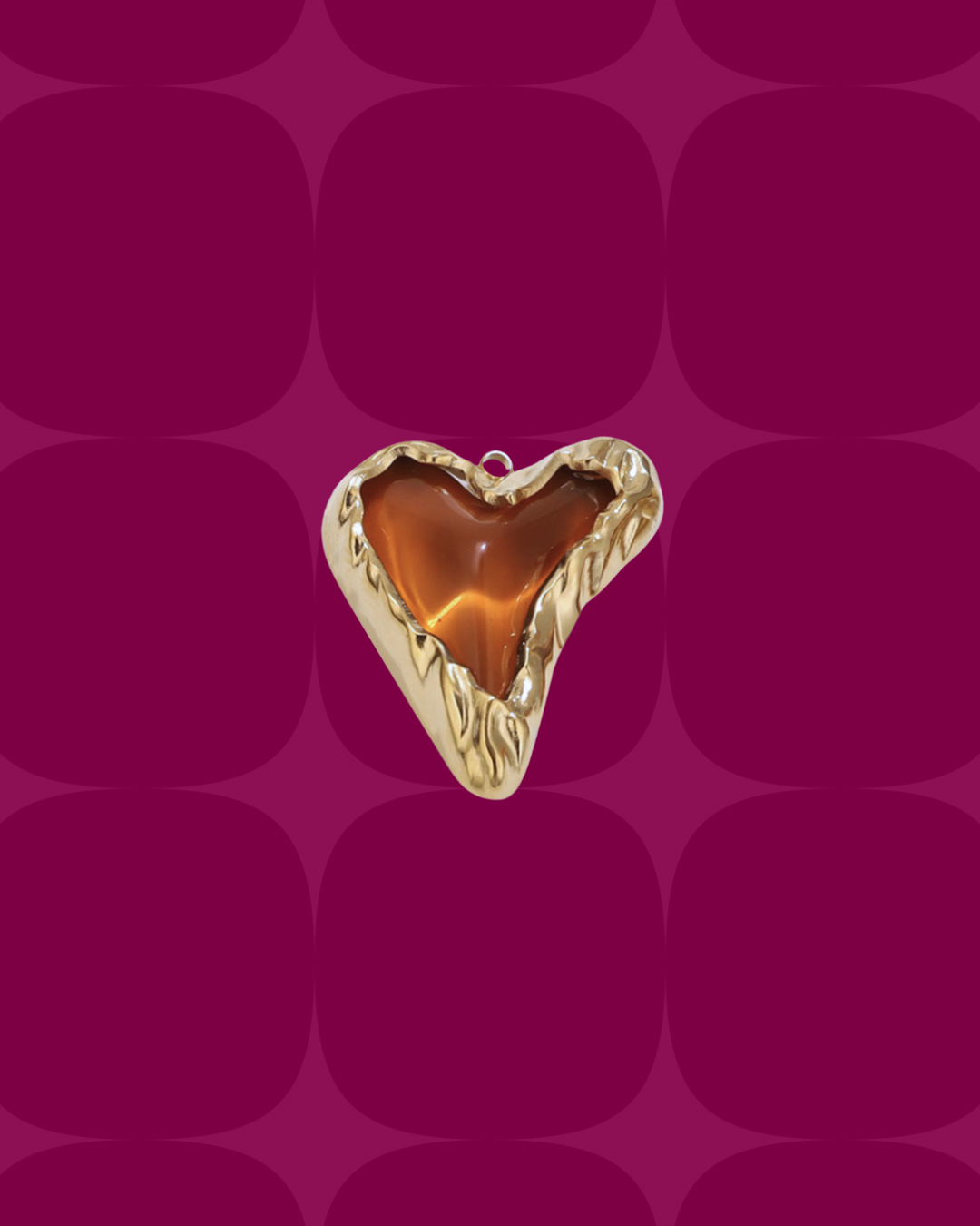 Brown molten heart