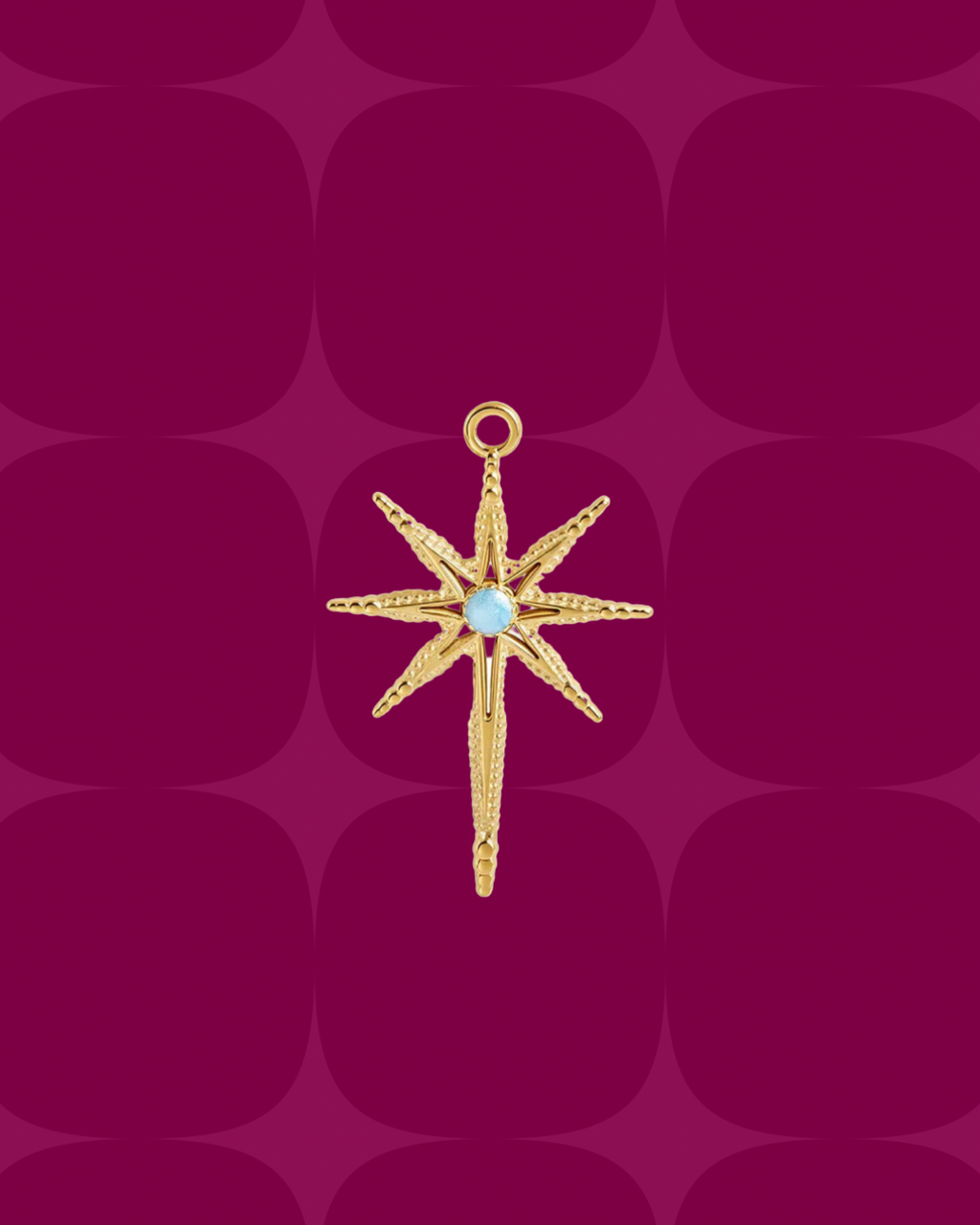 Light blue 8 pointed star