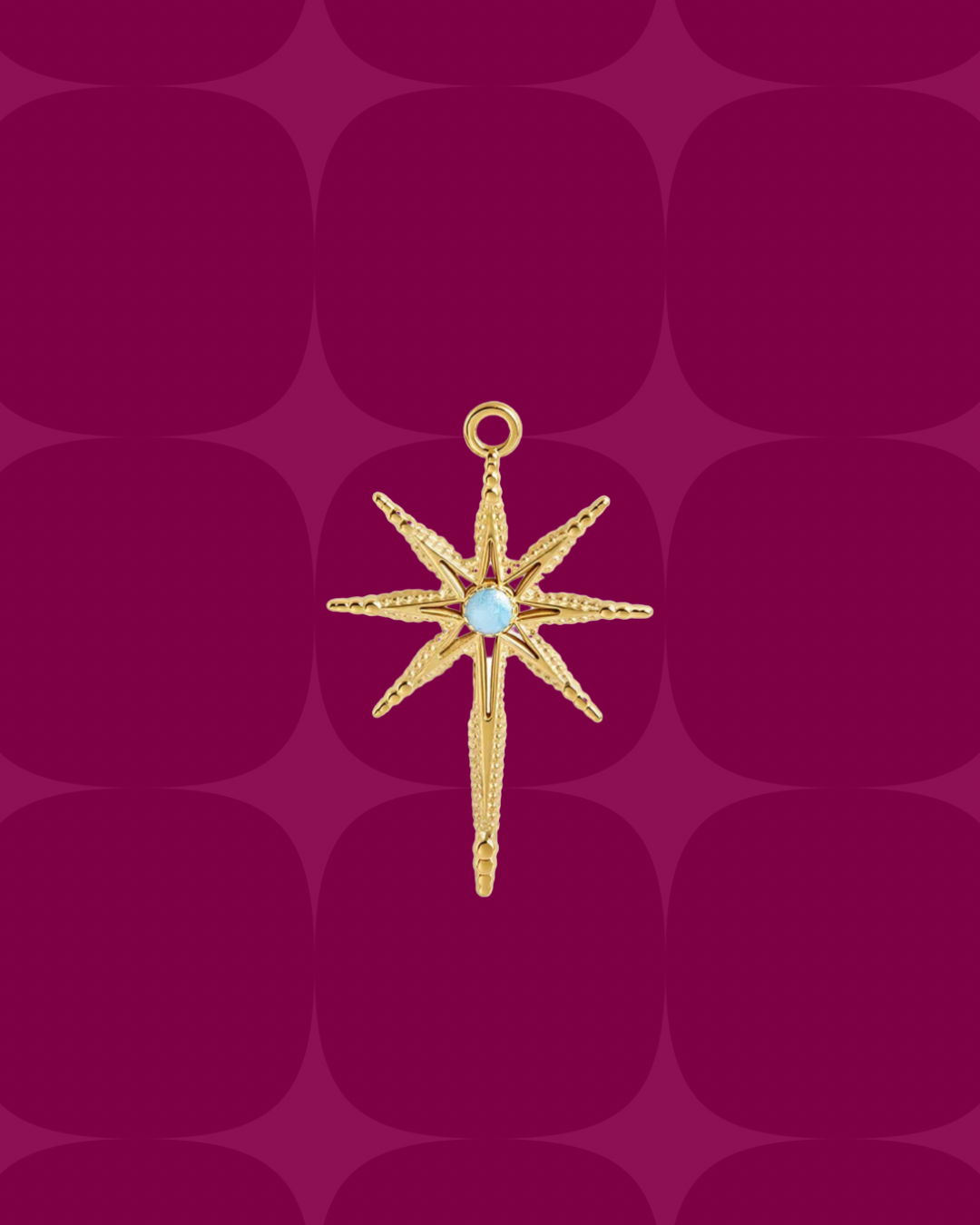 Light blue 8 pointed star