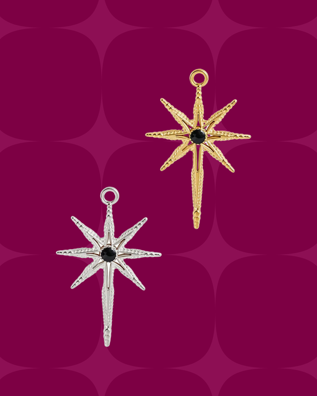 Black 8 pointed star