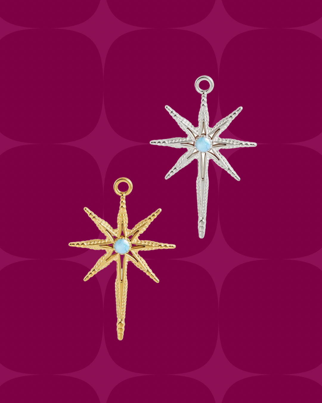 Light blue 8 pointed star