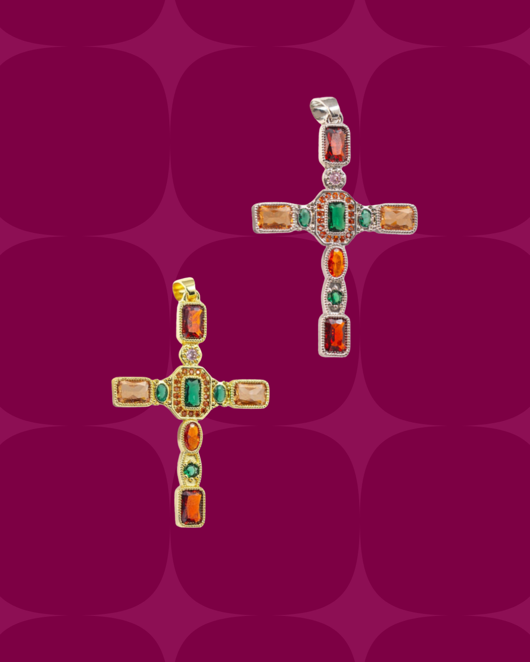 Colourful cross