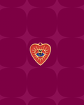 Evil eye red heart