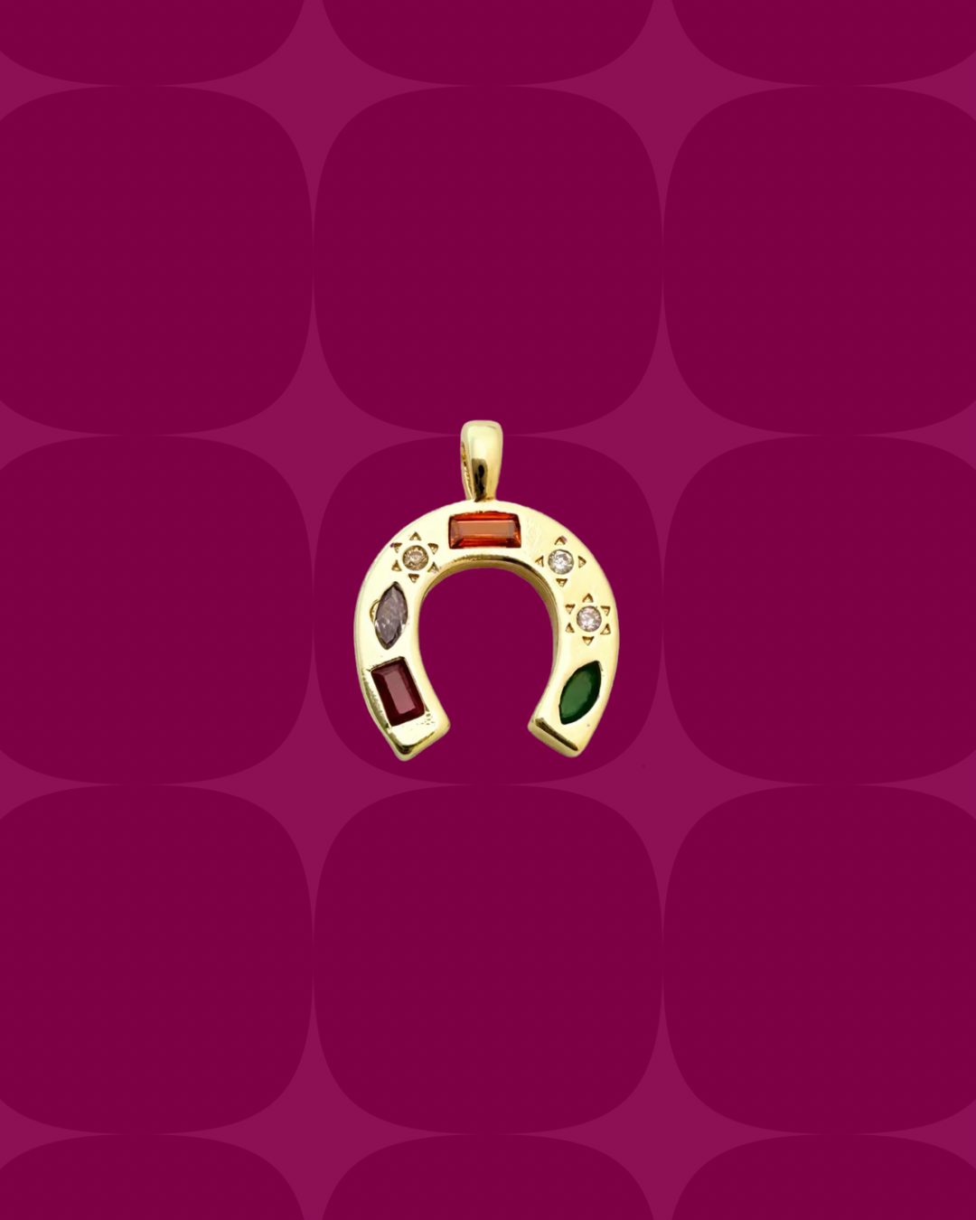 Colourful horseshoe