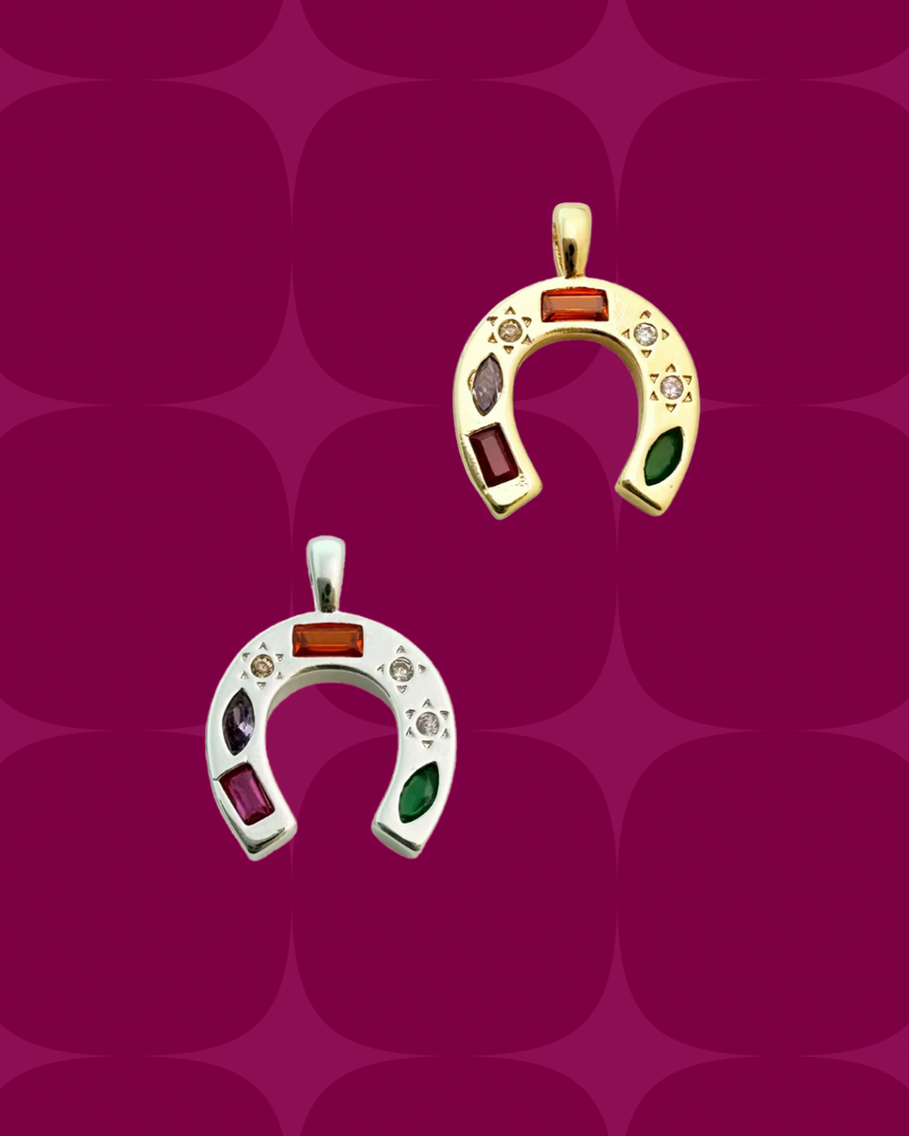 Colourful horseshoe