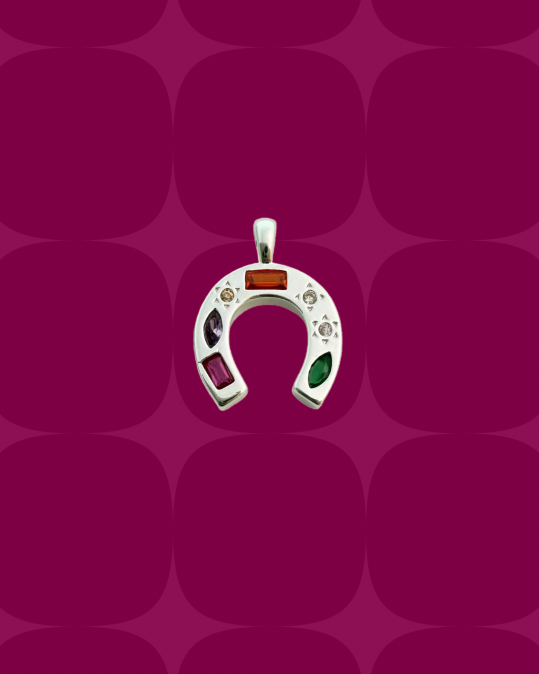 Colourful horseshoe