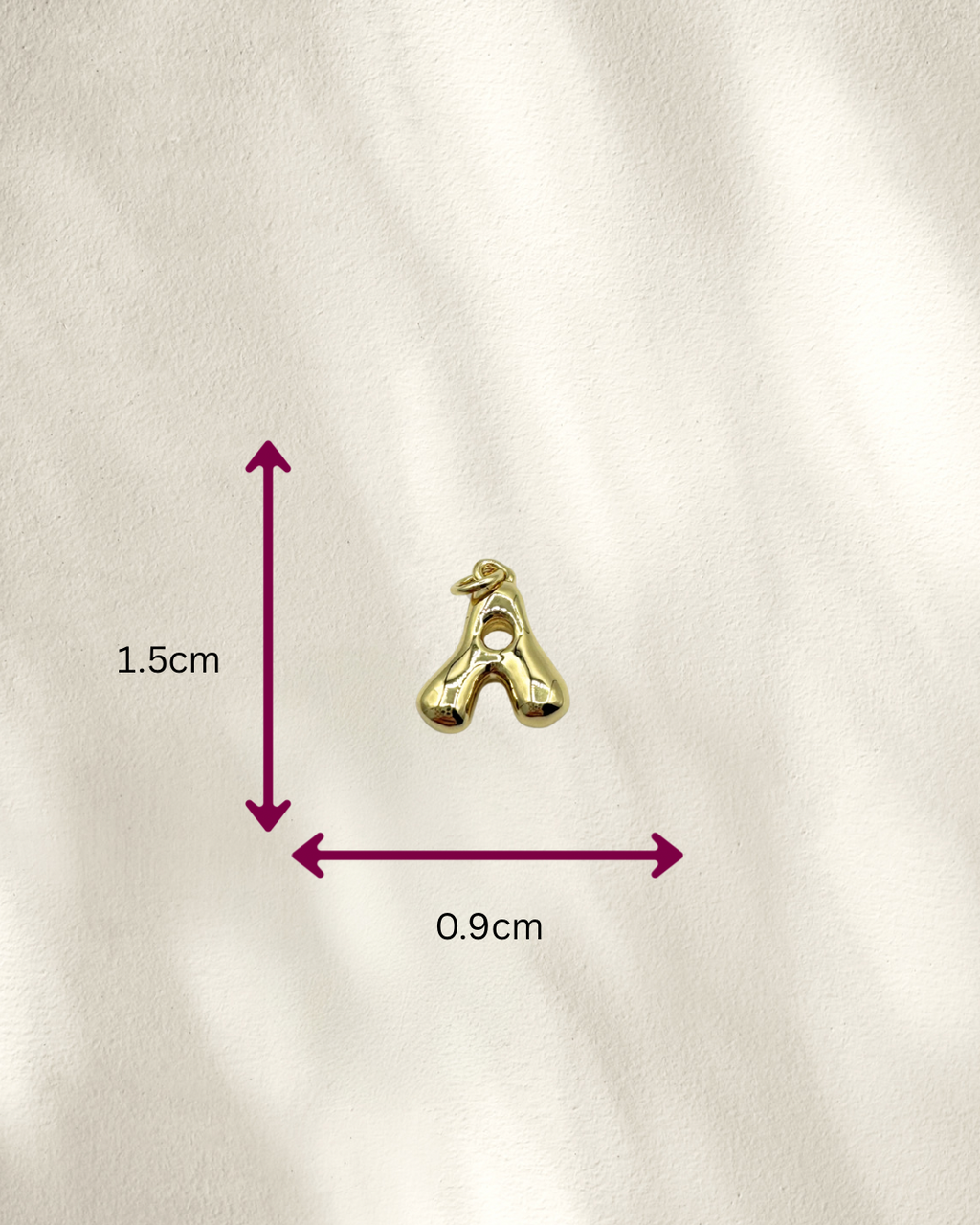 Bubble Letter Charms