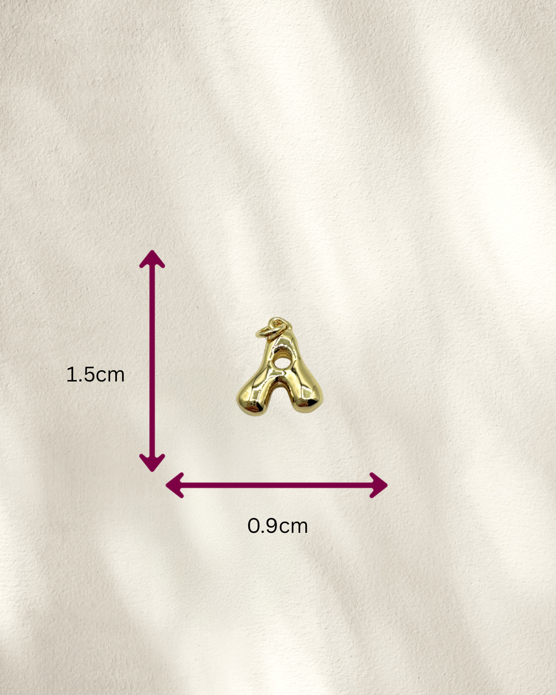 Bubble Letter Charms
