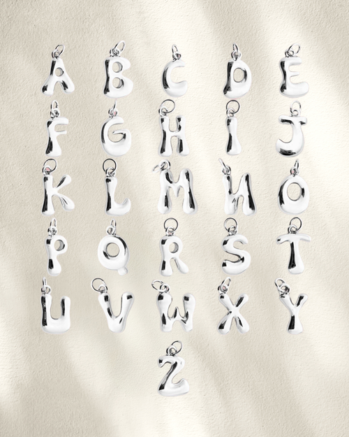 Bubble Letter Charms